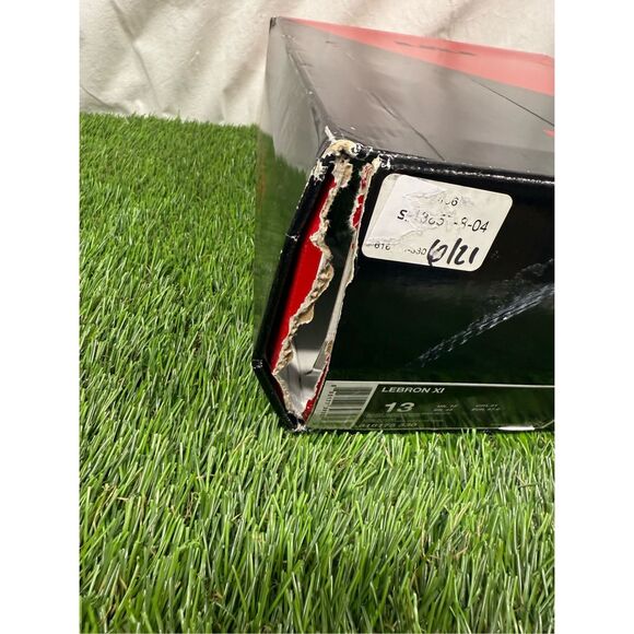 Size 13 - OG box RARE VNDS Nike LeBron XI South Beach 2014  616175-330 - Picture 10 of 10